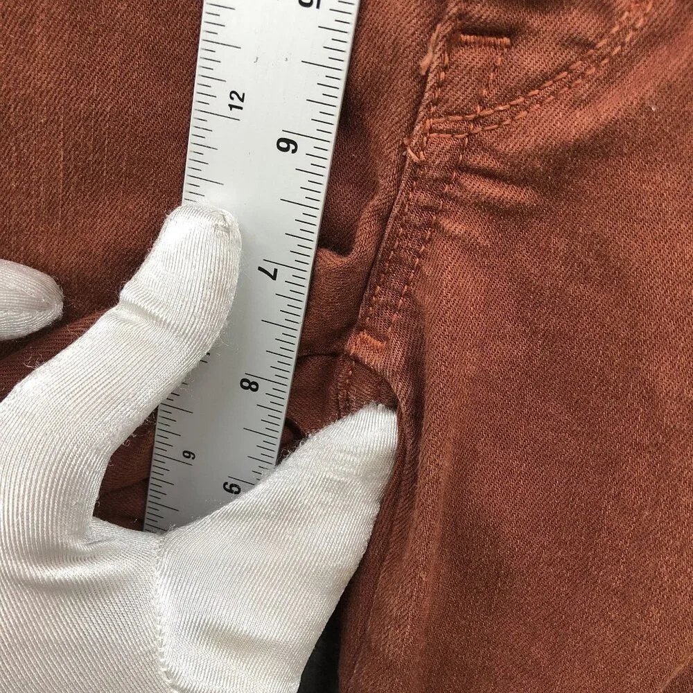 Rich & Skinny Low Rise Skinny Jeans Womens Size 27‎ Brown Stretch Chocolate